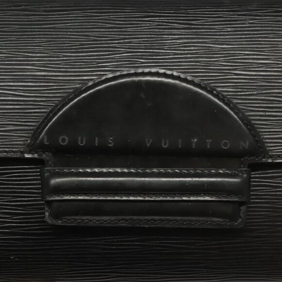 LOUIS VUITTON Epi Chaillot Clutch Bag Black M52542 LV Auth th6301 - Picture 9 of 16